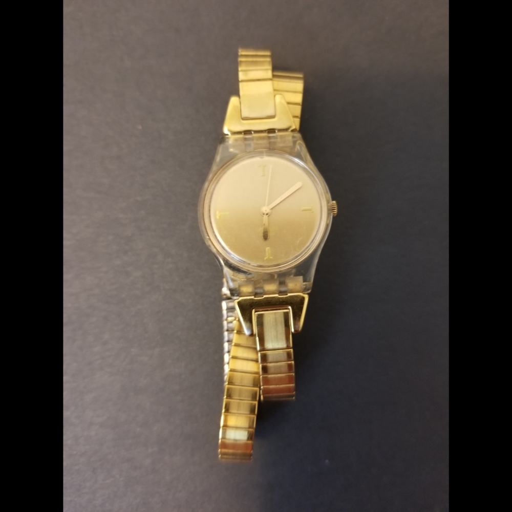 Gold Swatch Watch